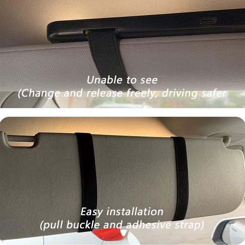 SEAMETAL Автомобильное светодиодное зеркало для макияжа Зеркало высокой четкости Регулировка трех режимов Пластина солнцезащитного козырька Внутреннее зеркало заднего вида С регулировкой яркости Автомобильное зеркало для макияжа