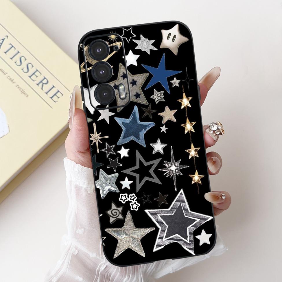 Для телефона Edge 20 20Pro 20Lite Чехол Для Motorola Edge 20 Pro Чехол Силиконовый Роскошный Модный Любовь Милый Кот Девушка Забавный Крутой Расписной