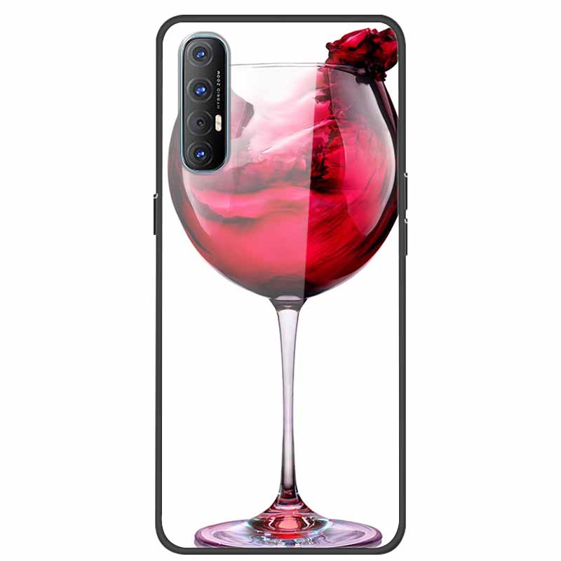Чехол для телефона Oppo Reno3 Pro 5G Reno 3 Pro Мягкий бампер Закаленное стекло Жесткая задняя крышка Чехлы Для Oppo Reno 3Pro Чехол 6.5" Fundas