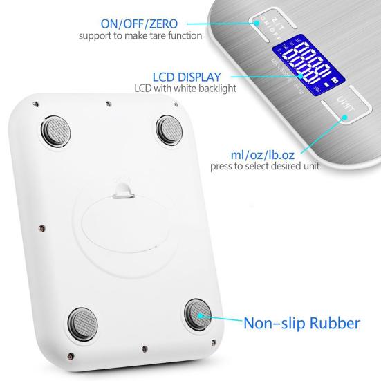 Precise Electronic Digital Kitchen Scale 5Kg Food Baking Measuring Tool Weigher