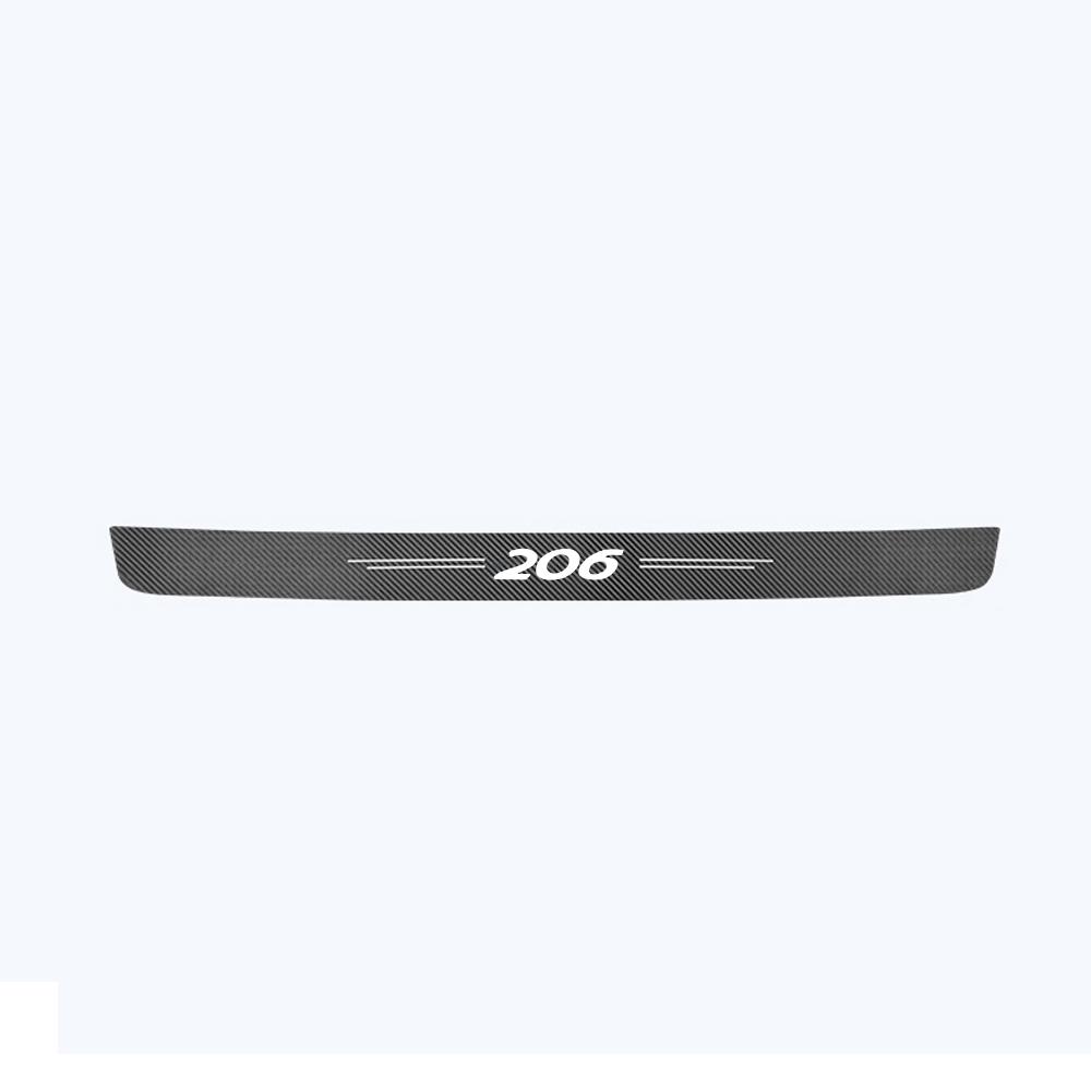 1 шт. автомобильный бампер из углеродного волокна, защита от царапин, наклейка для Peugeot 206 307 308 408 407 508 2008 5008 107