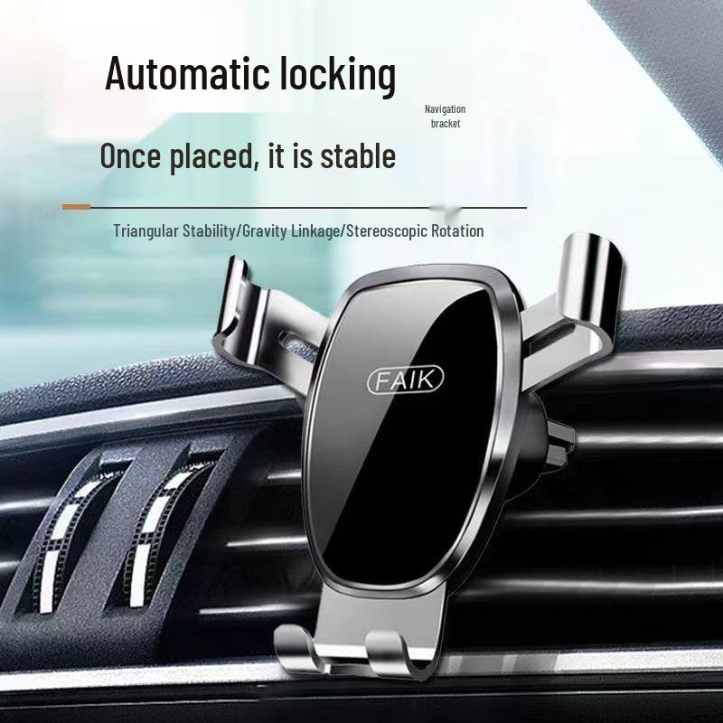 Новый автомобильный гравитационный держатель для телефона с креплением на воздуховод и регулировкой зеркала