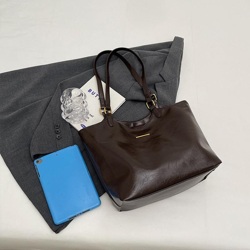 Дизайнерские наплечные сумки для женщин Большая вместительная сумка-тоут Зимняя винтажная однотонная на молнии Дорожная ретро-сумка кошелек CLE