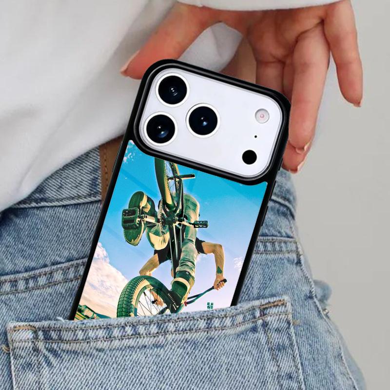 Love BMX Bike Sports Phone Case for iPhone 17ProMax 12 13 14 15 16e 17 Pro Max Plus Air Cover