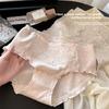 Женские Весенние и Осенние Новые Кружевные Хлопковые 7A Антибактериальные Треугольные Трусики с Удлиненной Промежностью
