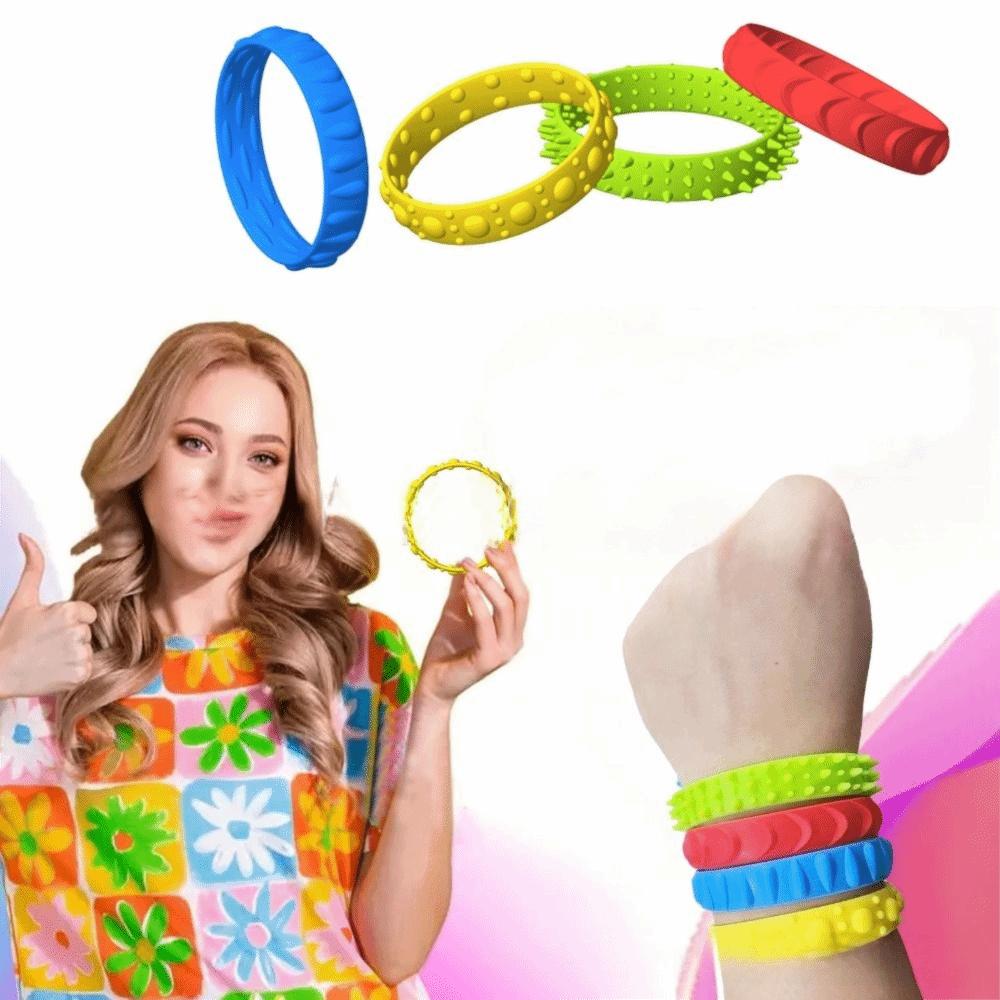 Soft Material Sensory Hand Ring Toys Flexible Design Silent Decompressors Bracelet  Home Relaxation