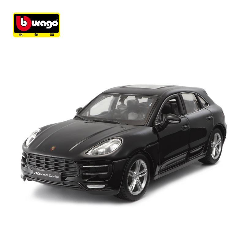 AABKP1 WELLY 1:24 Porsche Macan Turbo SUV Alloy Car Model Diecast Metal Toy Vehicles Car Model High Simulation Collection Children Gift