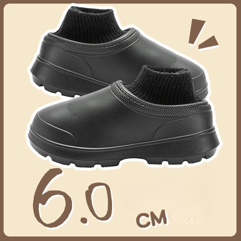 2025 Новые Зимние Водонепроницаемые Тапочки Унисекс Уличные Противоскользящие Плюшевые Утепленные Термо Домашние Туфли Теплые Нескользящие Рабочие Ботильоны для Дома