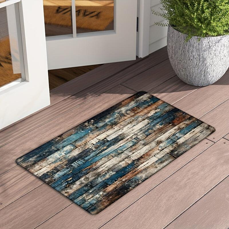 1 шт. анти-усталостный кухонный коврик винтажный деревянный водонепроницаемый нескользящий толстый мягкий кухонный коврик прочный комфортный стоячий коврик для кухни