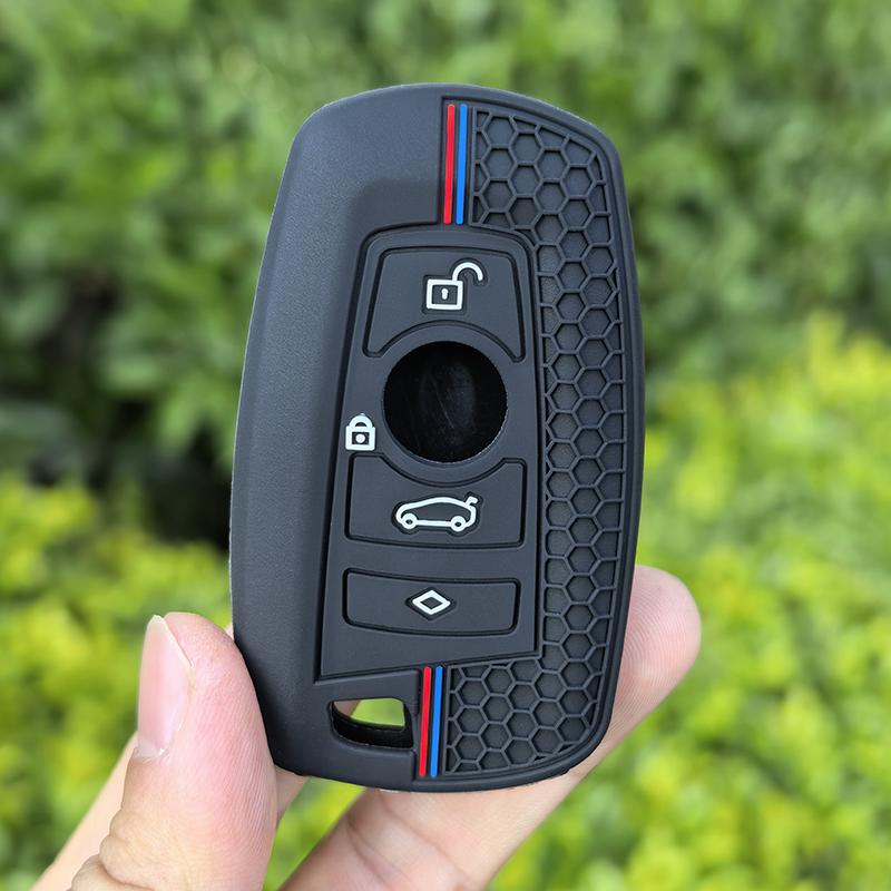 Fashion Silicone Car Remote Key Case Cover For BMW 1 3 5 7 Series X1 X3 X4 X5 F10 F15 F16 F20 F30 F18 F25 M3 M4 E34 Keychain