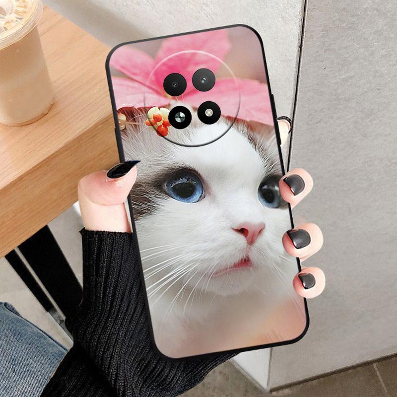Phone Case For Realme 12X 5G Soft TPU Silicone Back Cover For Realme 12X Fashion Shockproof Bumper Case Popular Animal Cover