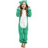 Children's Fashion Colour-Blocked Fleece-Lined Thickened -Eared Fleece Romper