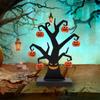 Metal Black Spooky Evil Tree Halloween Village Accessories, 6.3” Tall Artificial  Tree Home Tabletop Holiday Decorations