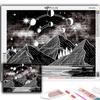 Full 5D Diy Diamond Painting Moon Phase 5D Diamond Painting