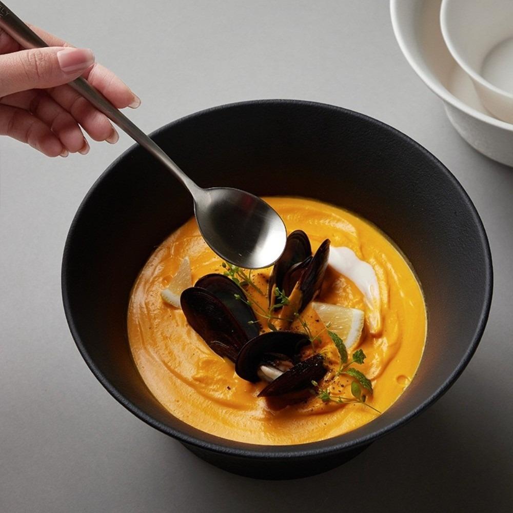 Посуда Пластиковая Миска с Каменным Узором Микроволновая Печь Безопасная Суповая Миска в Японском Стиле Толстая Однотонная Миска для Лапши Быстрого Приготовления Домашняя Столовая