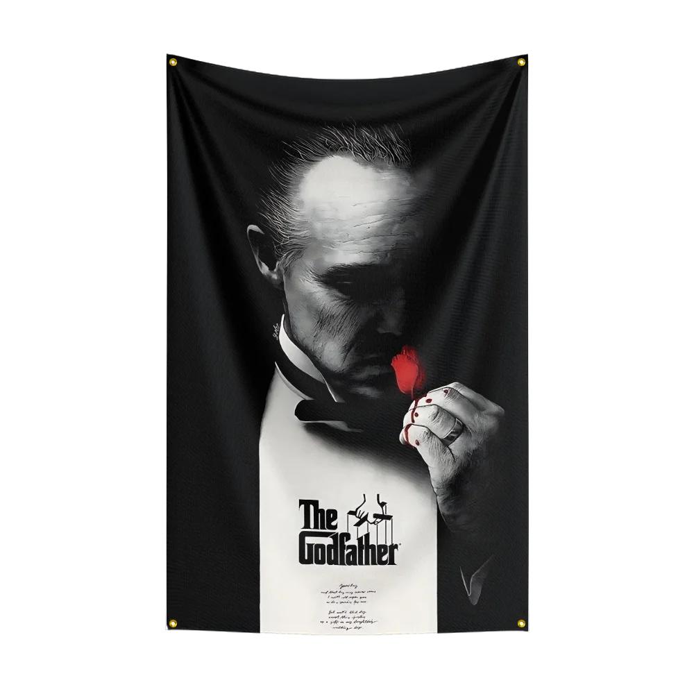 3x5 Ft Tthe godfathers Plays Flag Classic Movie Flag Wall Hanging Banner Decor Movie Poster
