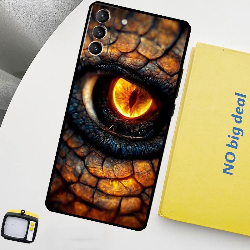 Готический Чехол для Телефона 'Глаз Дракона' для Samsung Galaxy S25 Ultra S20 S21 S22 S23 Plus S9 S10 S25 FE S24 Ultra