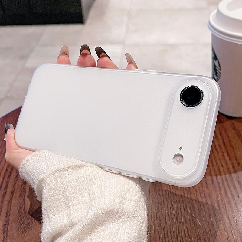 0,45 мм Ультратонкий Матовый Мягкий Силиконовый Чехол Для iPhone Air 17 16 15 14 Pro Max Plus 16E Конфетный Цвет Полупрозрачный Тонкий Прозрачный Корпус
