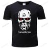 Unisex Terminator 2 T Shirt Unisex Arnold Robot Skull T-shirt 1980'S Fashion Skeleton Funny Printed Tees Bigger Size