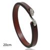 Trendy Unisex Hot Sale Party Beautiful Hook Leather Wedding Male Gifts Bracelet Wristband Bangle Punk 2 Sizes