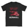ULTRAKILL Футболка Человечество Мёртво Кровь — Топливо Ад Полон Ретро Игровая Графическая Печать Хлопок Ш