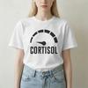 Unisex Unisex Tshirt Funny Low Cortisol Levels Meme Vintage Pure Cotton Tees Short Sleeve T Shirts O Neck Clothes Party