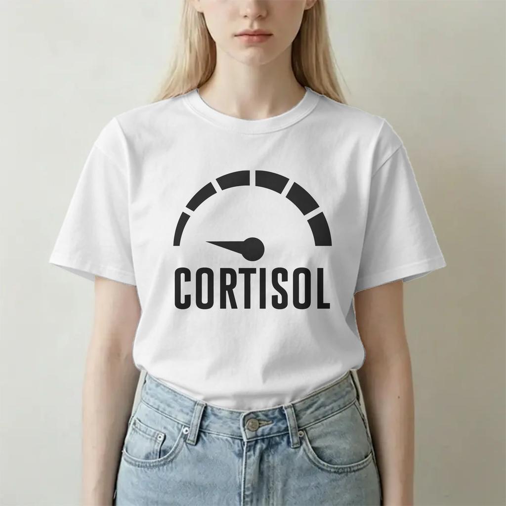 Unisex Unisex Tshirt Funny Low Cortisol Levels Meme Vintage Pure Cotton Tees Short Sleeve T Shirts O Neck Clothes Party