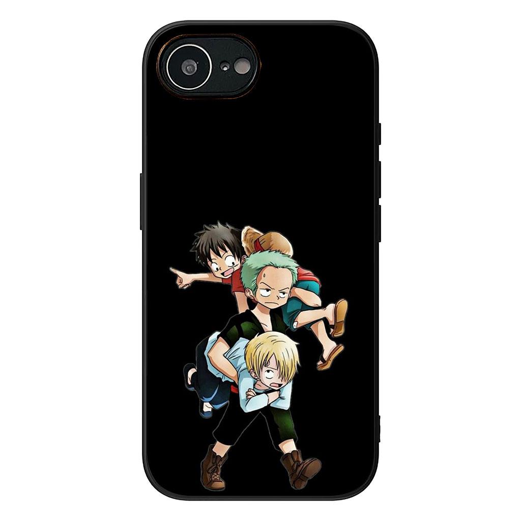 Чехол для телефона Apple iPhone 16 15 14 Plus 13 12 Mini 17 Pro Max + ProMax 16E Air с изображением Зоро и Санджи из One Piece и Луффи