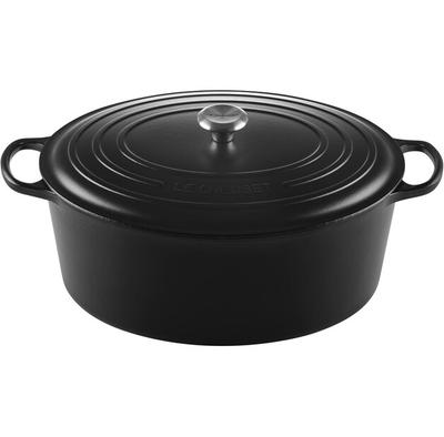 Чугунная жаровня Le Creuset Signature овальная 40 см черная (21178400000430)