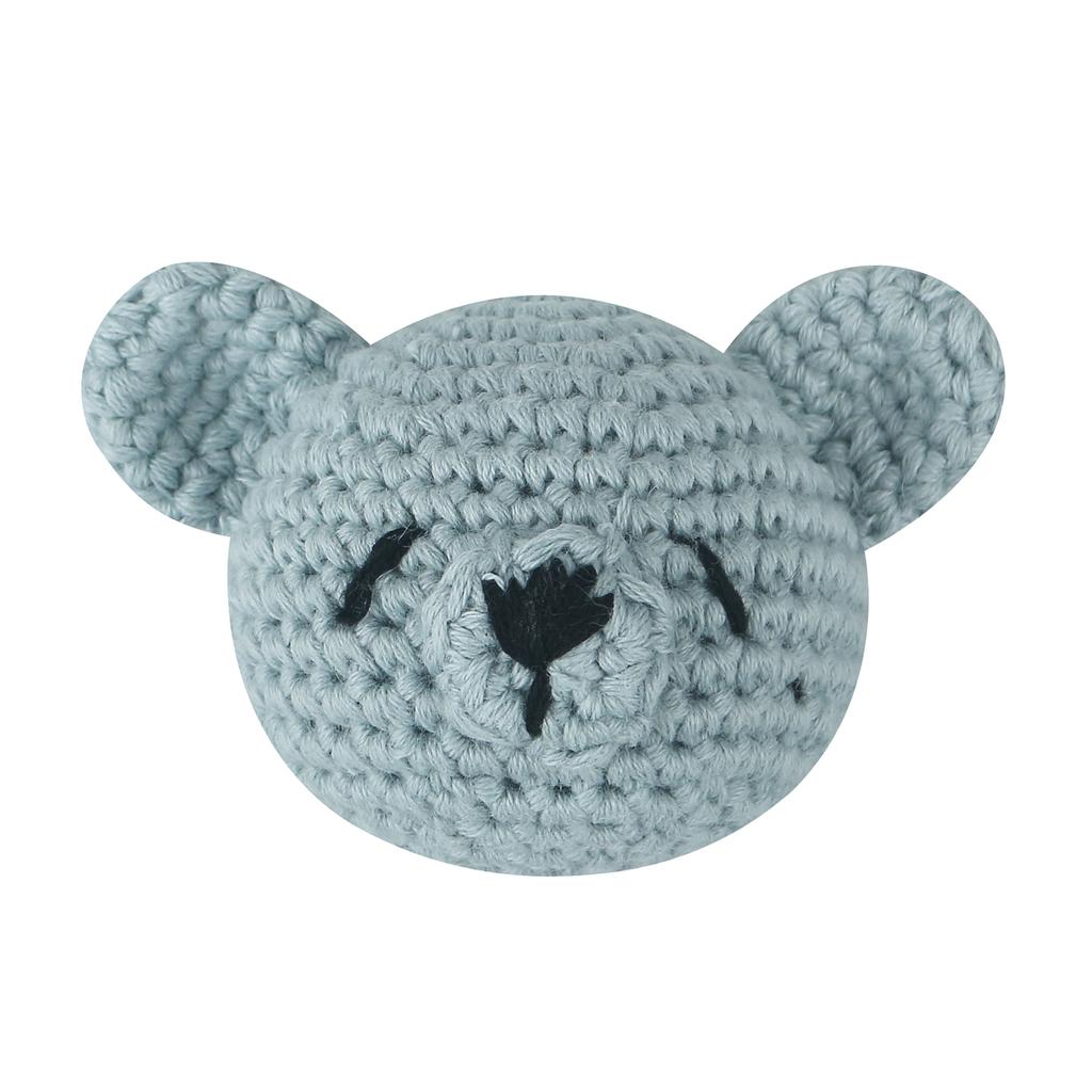 Зажим для детской соски, аксессуары для самостоятельного вязания крючком, погремушка в виде кролика, игрушка для прорезывания зубов у младенцев, морозильник, прорезыватель для новорожденных, подарок для душа