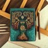 Blank Spell Book of Shadows Journal with Lock Clasp Antique Handmade Deckle Edge