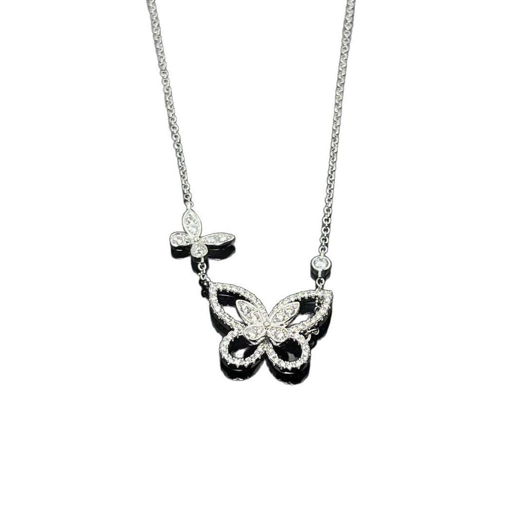 Ожерелье Graff Phantom с двойной бабочкой и розовым бриллиантом для женщин