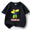 Детская футболка Robloxing для мальчиков Спортивная хлопковая футболка Детская Мультяшная унисекс Короткий рукав Повседневная Уличная Одежда Harajuku