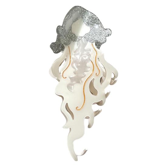 Женская заколка для волос Серия Океан Дельфины Киты Форма Ацетатная заколка для волос Большой размер Заколка для волос на затылок