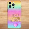 Чехол для телефона L-Лесбиянка ЛГБТ Радужный Прайд Для iPhone 16,15,14,13,12,11,Mini,Pro,SE,MAX Белый Матовый Ударопрочный Чехол