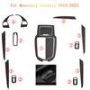 For Maserati Levante 2016- Interior Central Control Panel Door Handle 5D Carbon Fiber Stickers Decals Car styling Accessorie