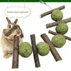 Деревянные палочки-игрушка для грызунов для шариков с сеном, съедобные для кролика, морской свинки, песчанки, крысы