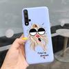 Чехол для Huawei Nova 5T Красивая Девушка Цветок Чехол для Телефона Для Huawei Nova5T YAL-L21 Мягкий Силикон Ударопрочная Задняя Крышка Бампер