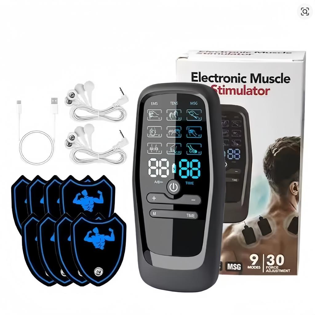EMS Eletric Professional Muscle Stimulation USB Tens Massager Unit Machines Mini Full Body Massager 9 Modes