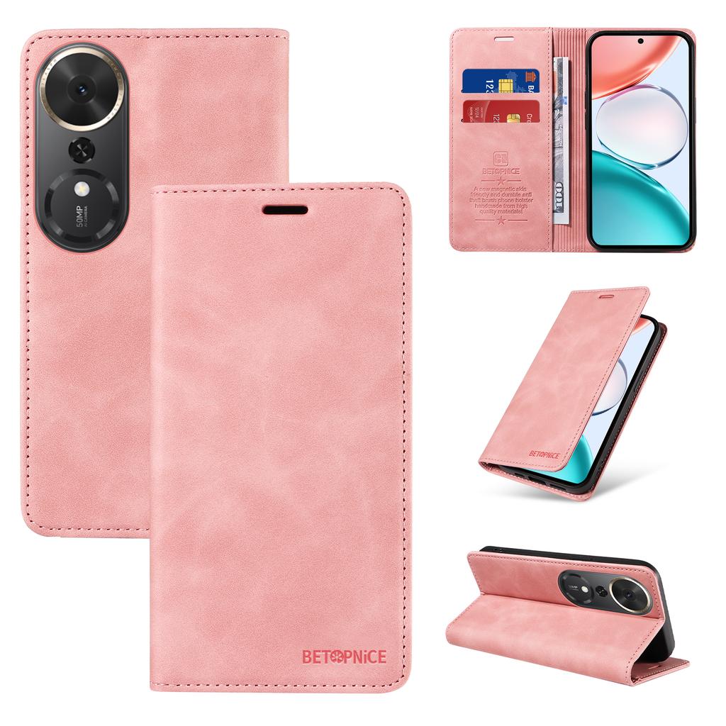 For Honor Play 70 Plus 5G Case BETOPNICE Magnetic Closure RFID Blocking Wallet Stand Leather Phone Cover