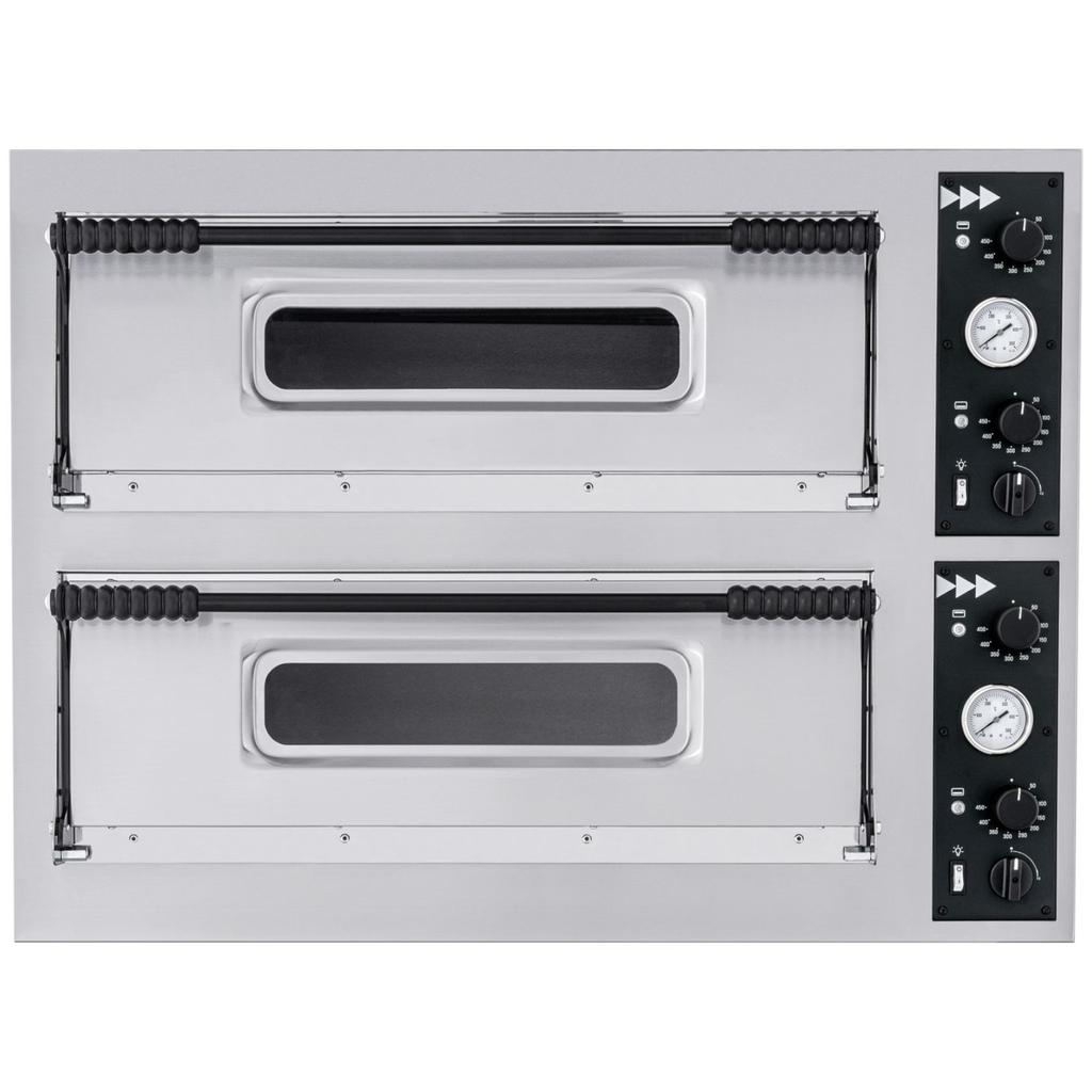 Basic XL 44 2-chamber pizza oven 8 pizzas 400 V 12000 W