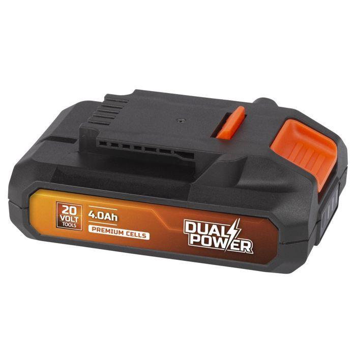 Batterie Dual Power 20 V POWDP9024 - Pour Outils De Bricolage Sans Fil De 20 V - LED d'Indication De Puissance, Plateforme