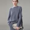 Fanzhen Women's Loose Fit Cashmere Blend Pullover Sweater