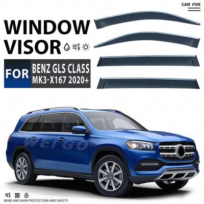 Для Benz GLS Class X166 X167 2013-2024 Аксессуары Козырьки для окон Погодные козырьки Защита от ветра и дождя Дверные козырьки Вентиляционные шторки Вентиляционный козырек