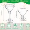 5PCS Disposable Glasses Clear Red Wine Goblet Mousse Cup  For Outdoor Party Bar Wedding
