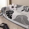 Large Leaf Sofa Cover Mat Throw Blanket Living Room Houndstooth Sofa Couple Position Modern Throw Camping Picnic Blanket