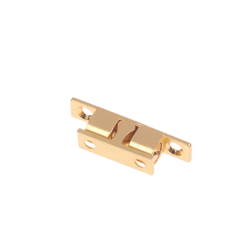 1PCS Adjustable Latch Furniture Door Ball Latch Brass Double Roller Spring Ball Catch Latches Cabinet Closet Door Tension Latch