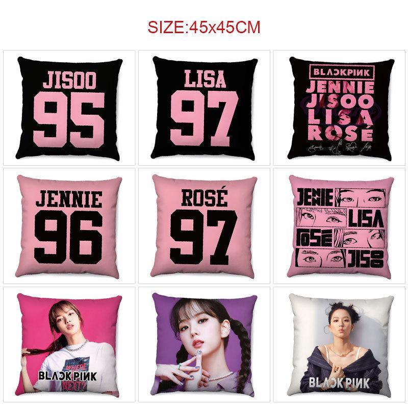 Blackpink Anime Printed Removable Washable Pillows Cushions