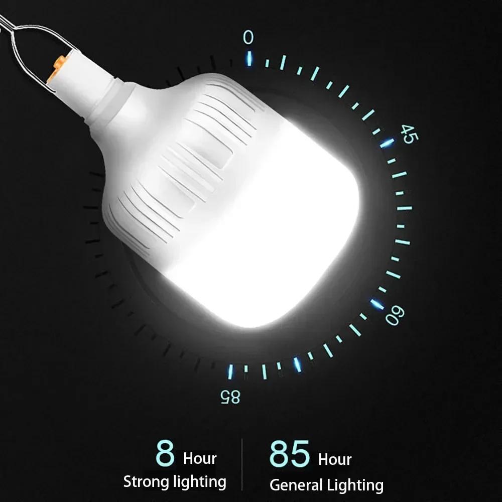 1-10PCS Lightweight to Carry Lanterns USB Rechargeable Market Emergency LED Lights 3 Modes Water Resistant Outdoor Use BBQ Camping Tent Lamp Bulbs
