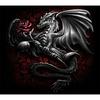 Full 5D Diy Diamond Painting Black Sketch Dragon Embroidery Cross Stitch Home Decor Handmade Gift